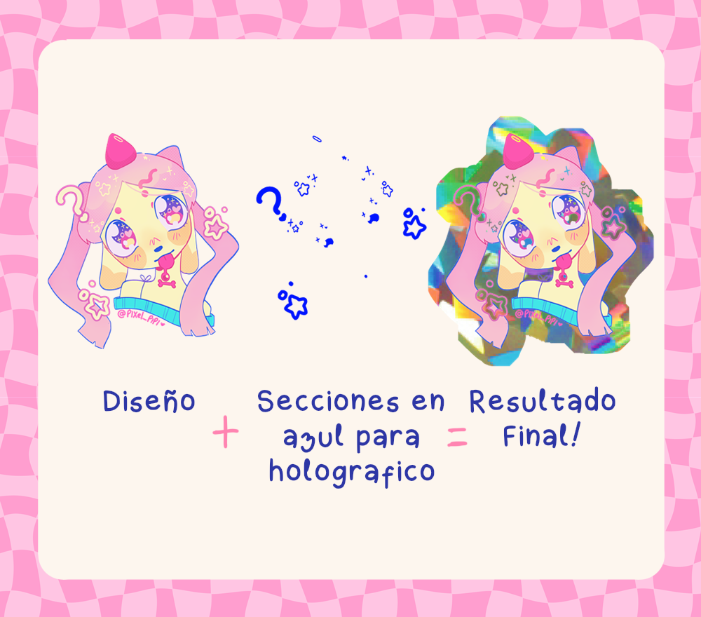 Técnica de colores traslúcido/holográfico